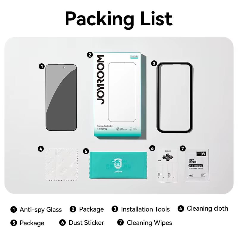 1/2PCS for Iphone 17 Pro Max Anti-Spy Glass Privacy Screen Protector Glass for Iphone 17 Pro 17 Air Tempered Glass Film