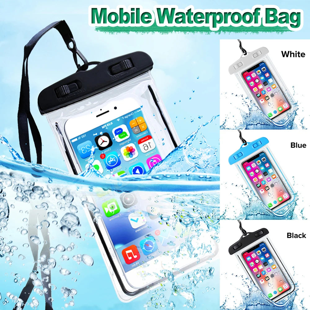Universal Waterproof Case Underwater Phone Cover Dry Bag Pouch for Smartphones