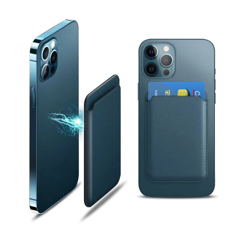 Luxury for Magsafe Magnetic Leather Wallet Case for Iphone 13 17 16 14 Pro Max 15Pro S25 Card Holder Phone Bag Cover Accessories
